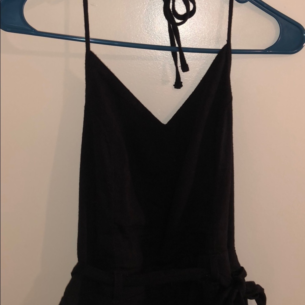 Black Halter Top Romper